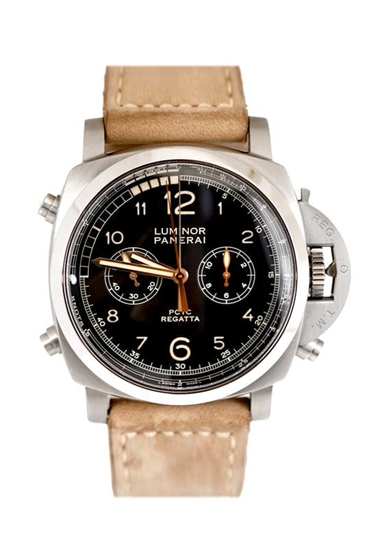 Panerai Panerai Pre-owned Panerai Luminor 1950 PCYC Regatta 47mm Black Dial Titanium P luxury watch by Global Sky Diamonds, Diamond District NYC, mazalito