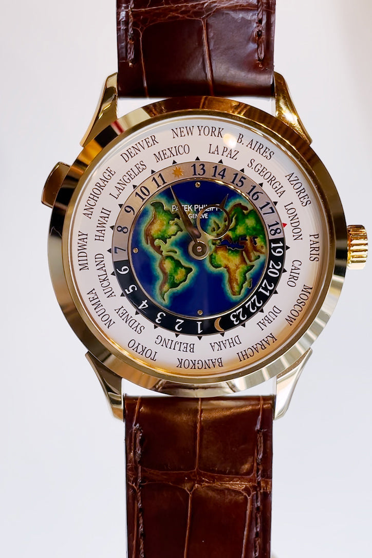 Patek Philippe 40mm  Complications World Timer GMT White Dial Watch 5231J-001