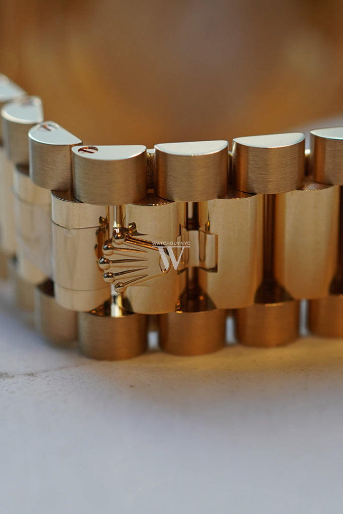 Rolex Day-Date 36 Turquoise Dial Gold Diamond Bezel Watch 128348RBR-0037 128348RBR