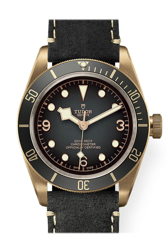 Tudor Black Bay Bronze 43 Grey Dial Black Leather M79250BA-0001