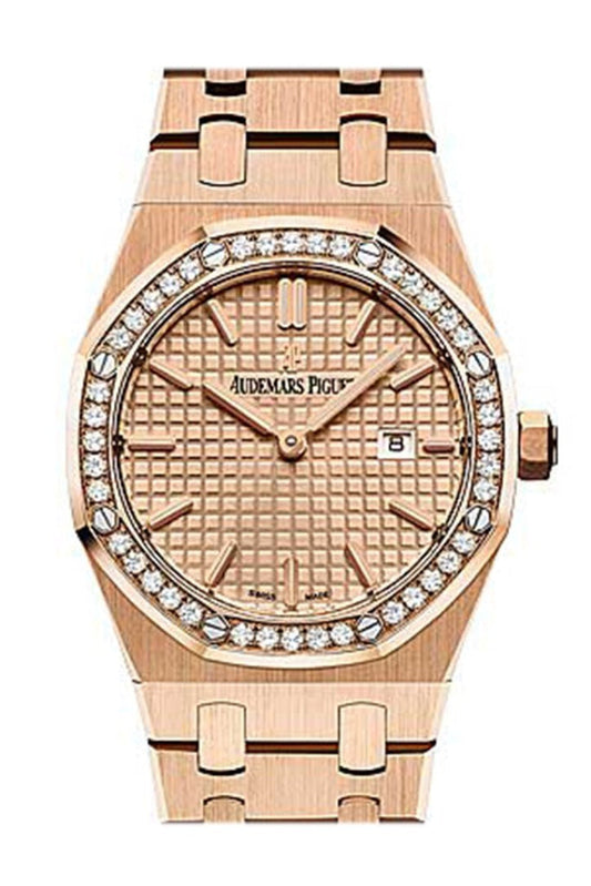 Audemars Piguet Royal Oak in Rose Gold with Diamond Bezel 67651OR.ZZ.1261OR.03