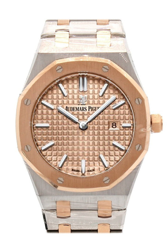 Audemars Piguet Royal Oak 33mm Pink gold-toned Dial 18K Pink Gold with Stainless Steel Ladies Watch 67650SR.OO.1261SR.01