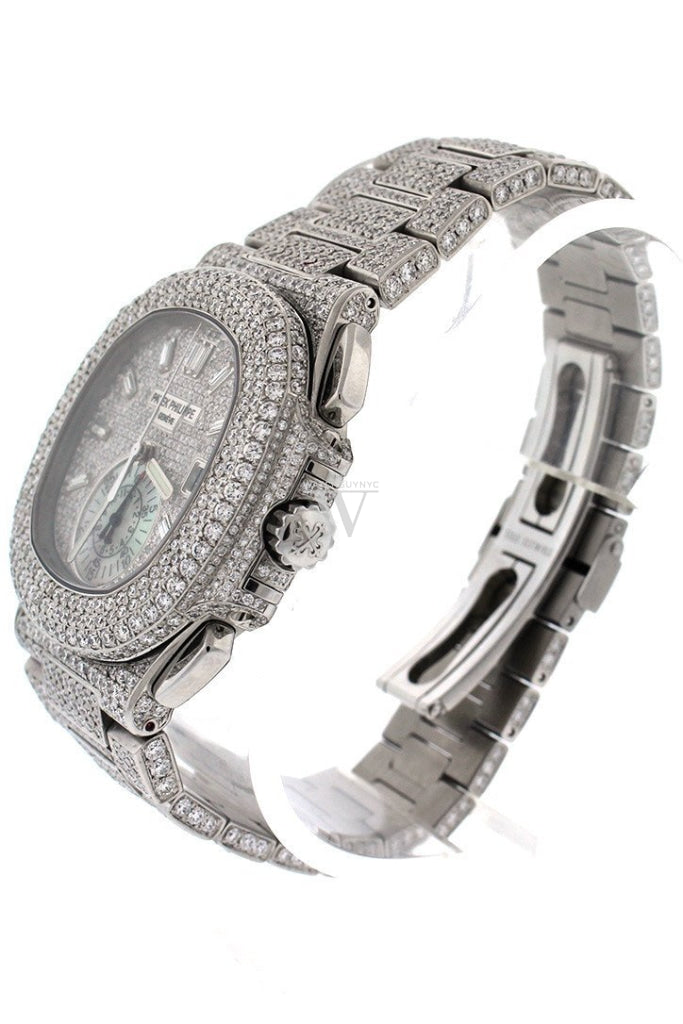 Patek Philippe Nautilus Custom Diamonds Men's Watch 5980/1A-019- Price Request Only