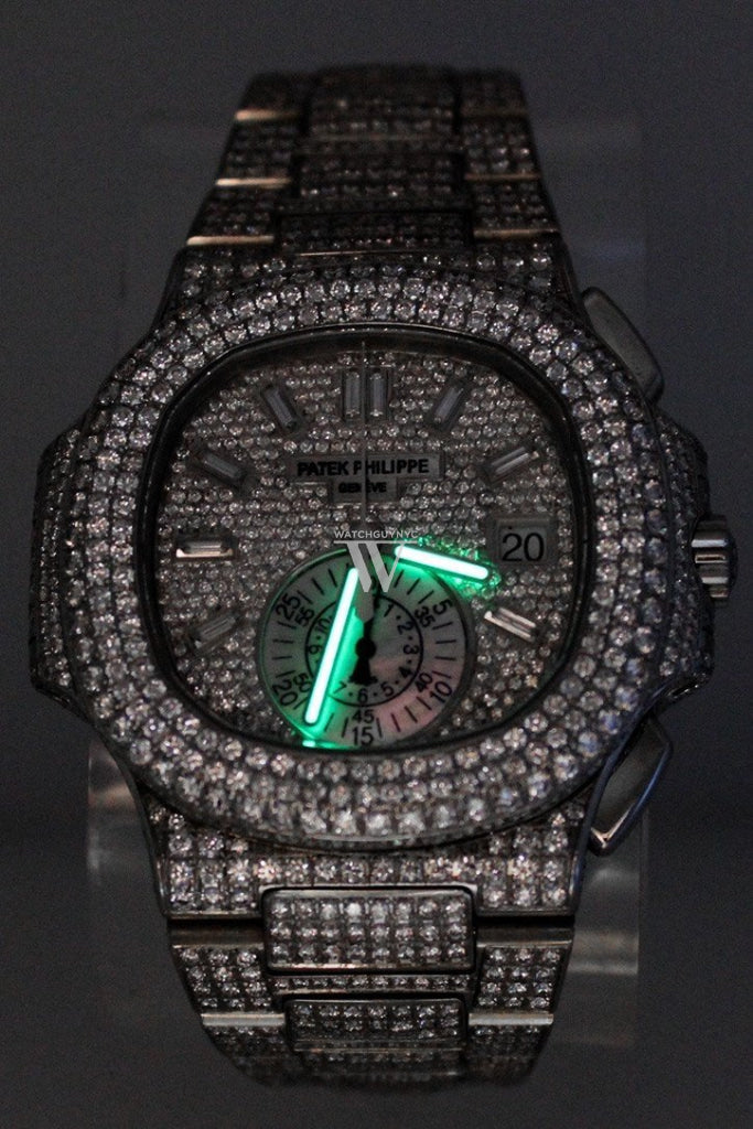 Patek Philippe Nautilus Custom Diamonds Men's Watch 5980/1A-019- Price Request Only