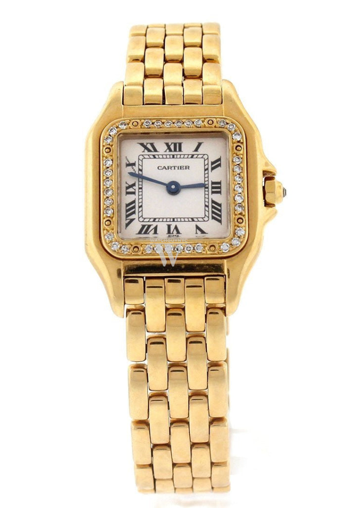 Cartier Panthère de Cartier small 18-karat pink gold diamond watch Pre-Owend