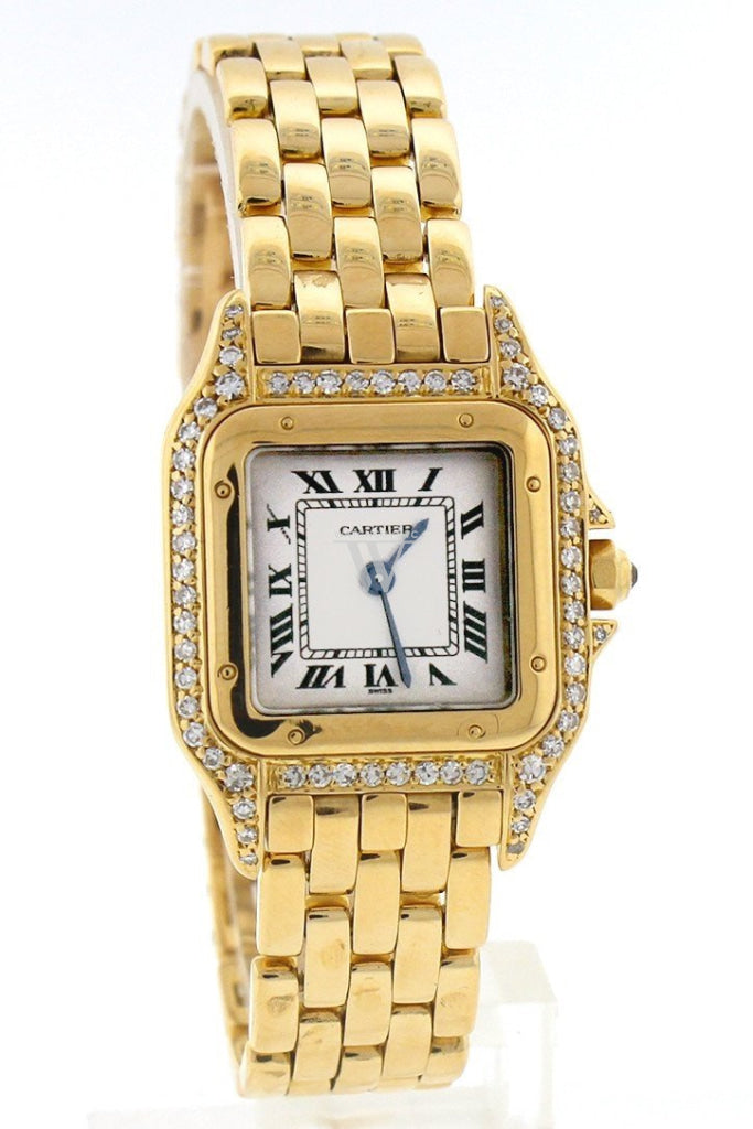 Cartier Panthère de Cartier small 18-karat pink gold diamond watch WF3070 Pre-Owend