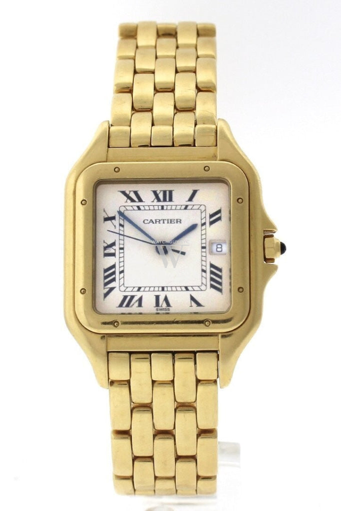Cartier Panthère de Cartier Date XL 18-karat Yellow Gold Diamond Watch W25014B9 Pre-Owend