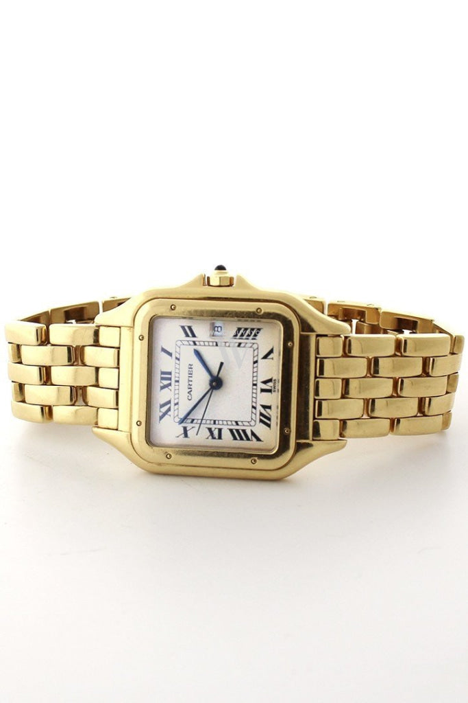 Cartier Panthère de Cartier Date XL 18-karat Yellow Gold Diamond Watch W25014B9 Pre-Owend