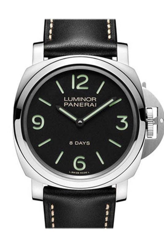 Panerai Panerai Panerai Luminor Base 8 Days Acciaio Mechanical PAM00560 luxury watch by Global Sky Diamonds, Diamond District NYC, mazalito