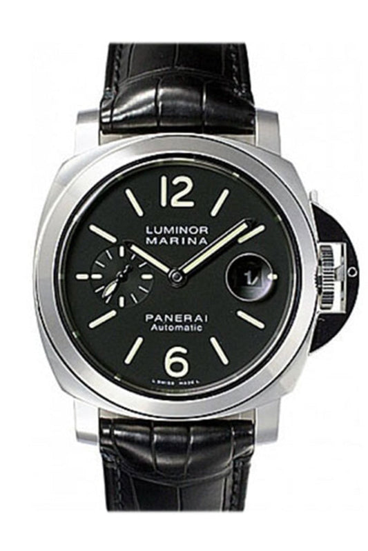 Panerai Panerai Panerai Luminor Marina Automatic Men's Watch PAM00104 luxury watch by Global Sky Diamonds, Diamond District NYC, mazalito