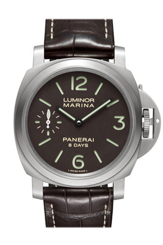 Panerai Panerai Panerai Luminor Marina 8 Days Titanio Mechanical PAM00564 luxury watch by Global Sky Diamonds, Diamond District NYC, mazalito