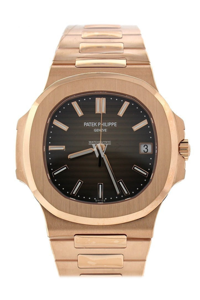 Patek Philippe Nautilus Brown Dial 18K Rose Gold Automatic Men's Watch 5711/1R-001
