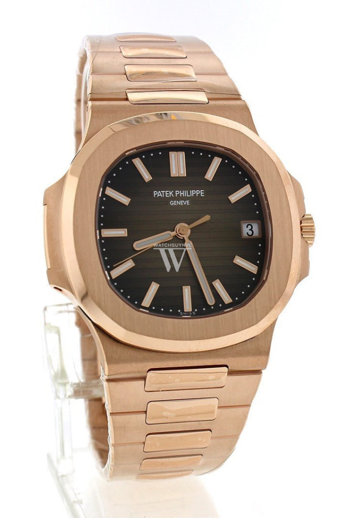 Patek Philippe Nautilus Brown Dial 18K Rose Gold Automatic Men's Watch 5711/1R-001