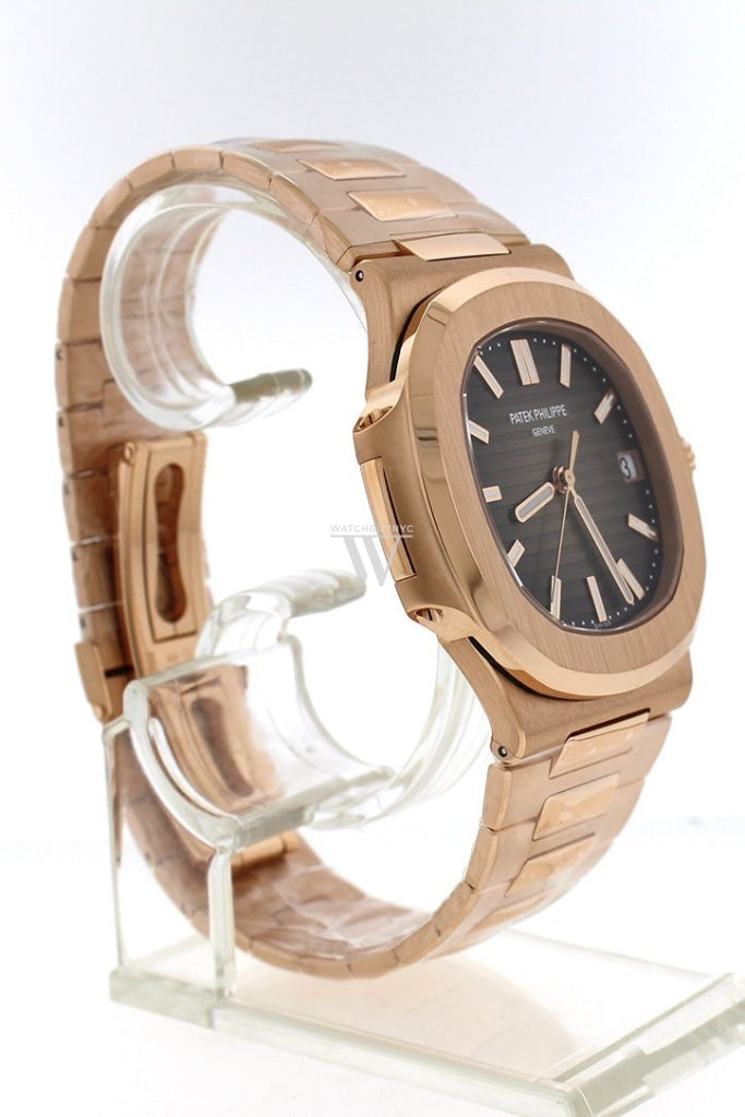 Patek Philippe Nautilus Brown Dial 18K Rose Gold Automatic Men's Watch 5711/1R-001