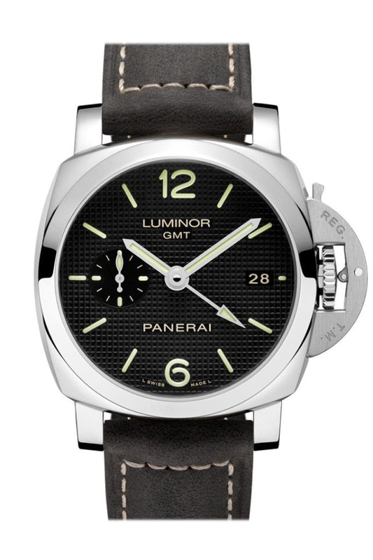 Panerai Panerai Panerai Luminor 1950 3 Days Gmt Automatic Acciaio 42mm Black Dial Men's Watch Pam00535 luxury watch by Global Sky Diamonds, Diamond District NYC, mazalito