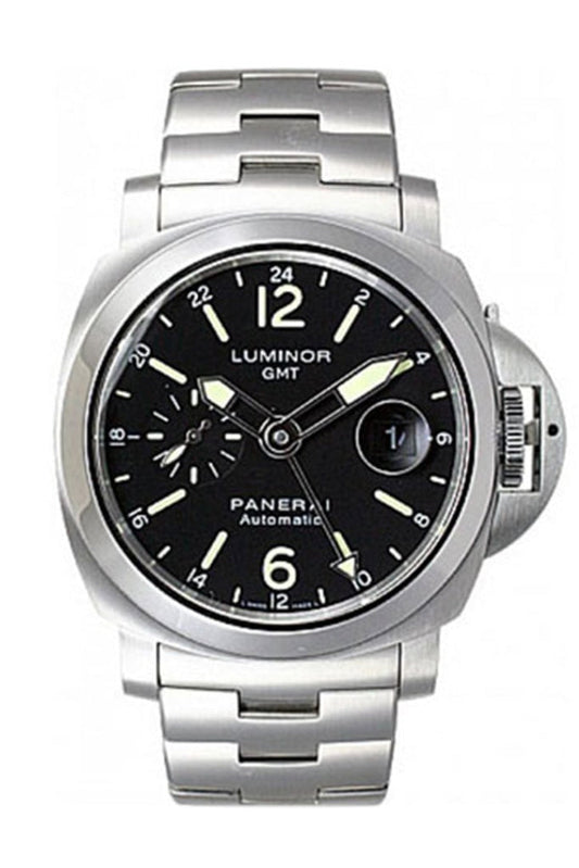 Panerai Panerai Panerai Luminor Gmt Watches 44mm Black Dial Men's Watch Pam00297 luxury watch by Global Sky Diamonds, Diamond District NYC, mazalito