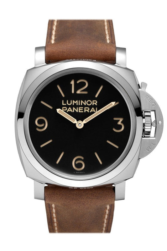 Panerai Panerai Panerai Luminor 1950 3 Days Acciaio 47mm Black Dial Men's Watch Pam003 luxury watch by Global Sky Diamonds, Diamond District NYC, mazalito