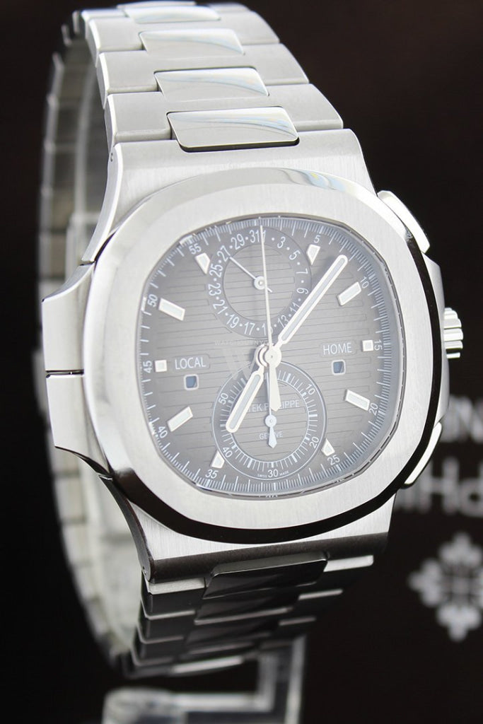 Patek Philippe Nautilus Travel Time Chronograph Stainless Steel Automatic Men's Watch 5990/1A-001