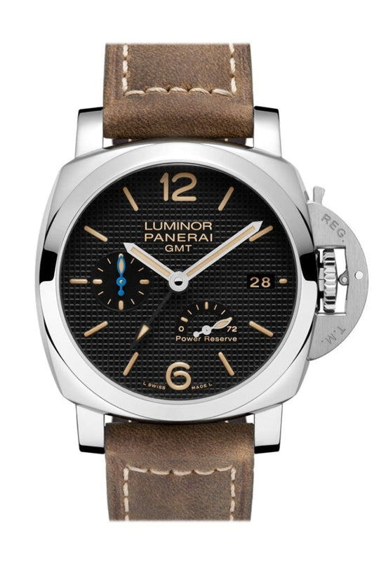 Panerai Panerai Panerai Pam01537 Luminor 1950 3 Days Gmt Power Reserve Automatic Acciaio 42 Black Dial Men's Watch luxury watch by Global Sky Diamonds, Diamond District NYC, mazalito