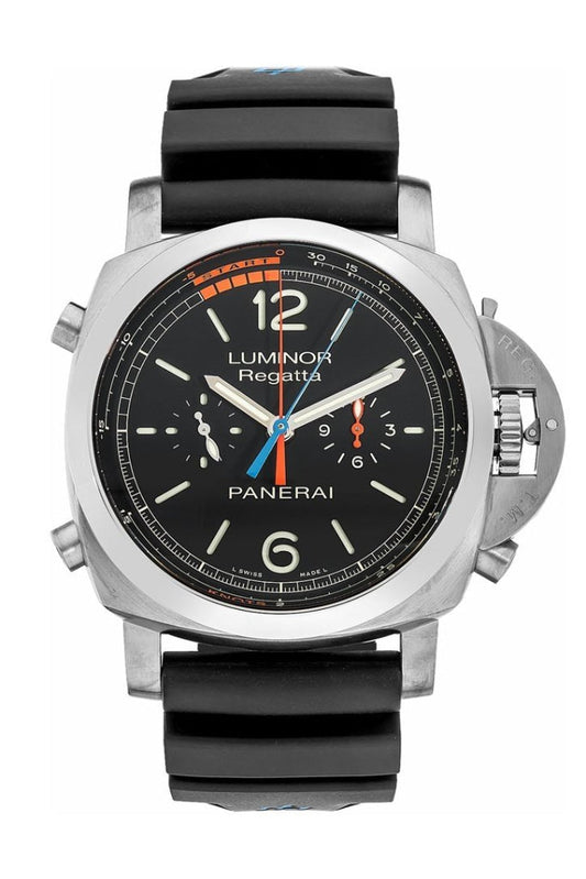Panerai Panerai Panerai Luminor 1950 3 Day Chrono Flyback Regatta Black Dial 47mm Men' luxury watch by Global Sky Diamonds, Diamond District NYC, mazalito