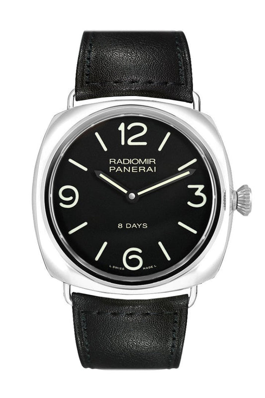 Panerai Panerai Panerai Radiomir Black Dial Leather 45mm Men's Watch PAM00610 luxury watch by Global Sky Diamonds, Diamond District NYC, mazalito