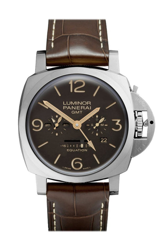 Panerai Panerai Panerai Luminor 1950 Equation Of Time 8 Days GMT Men's Watch PAM00656 luxury watch by Global Sky Diamonds, Diamond District NYC, mazalito