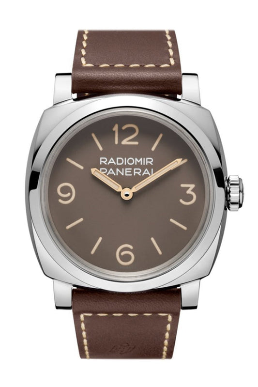 Panerai Panerai Panerai Radiomir 1940 Brown Dial 47mm Men's Hand Wound Watch PAM00662 luxury watch by Global Sky Diamonds, Diamond District NYC, mazalito