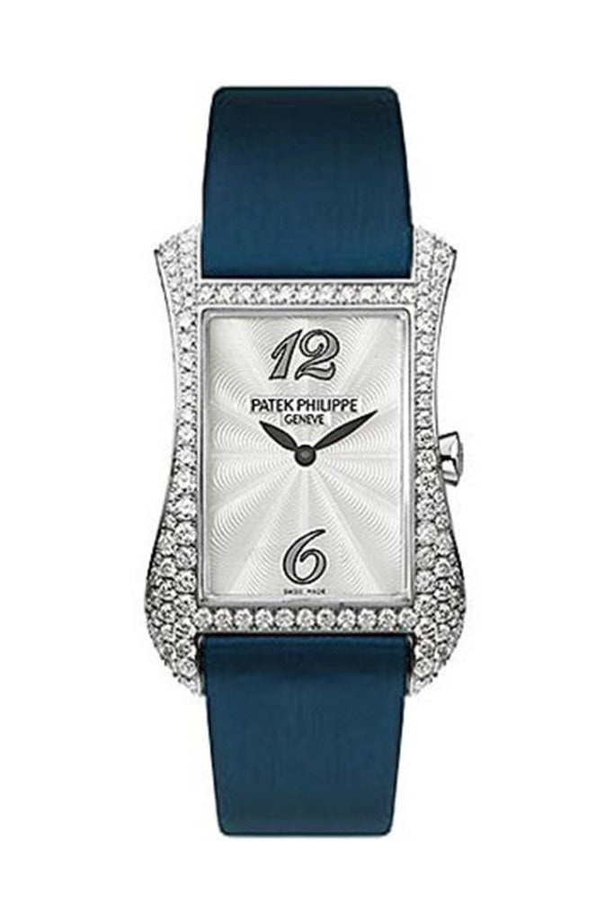 Patek Philippe Gondolo Serata 18kt White Gold Diamond Blue Ladies Watch 4972G-001