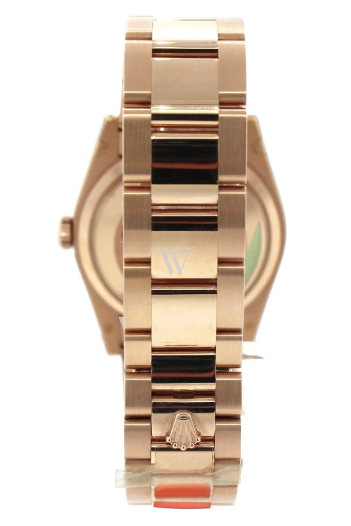 Rolex Day-Date 36 Carousel of Pink Mother of Pearl Diamond Dial 18K Everose gold Automatic Watch 118395BR