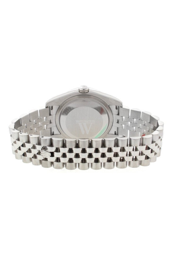 ROLEX Datejust 36 White Roman Dial Jubilee Men's Watch 116200 Pre-owned