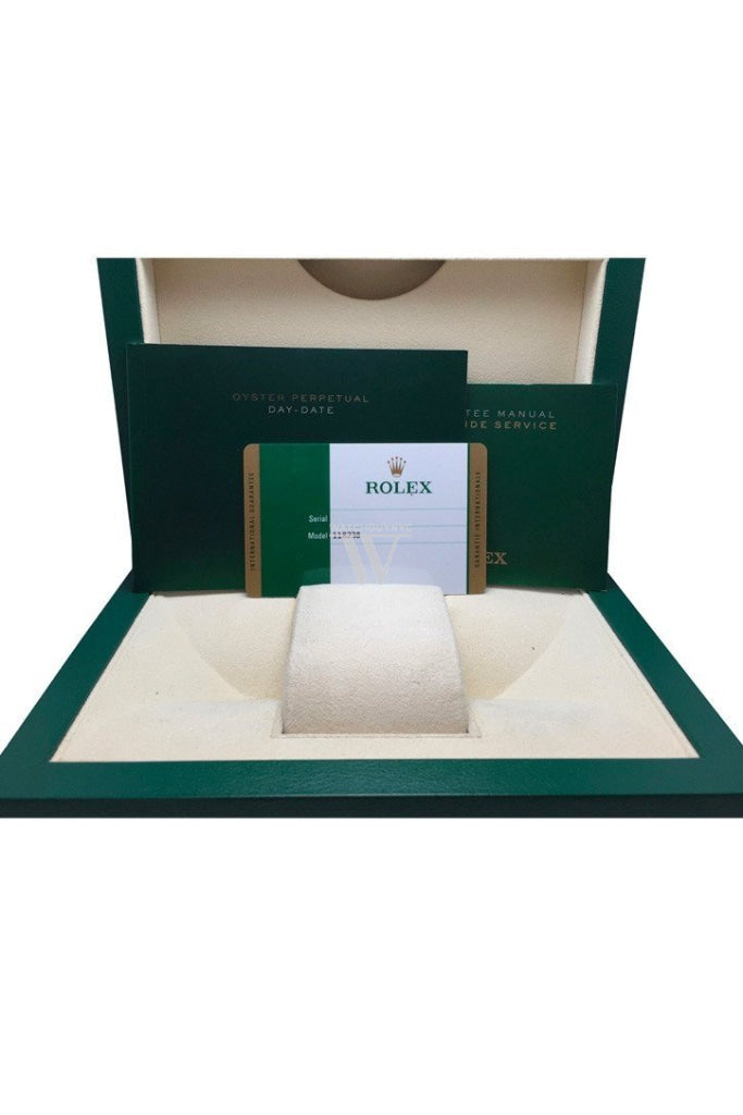 ROLEX Day-Date 36 Silver Dial 18K Yellow Gold President Men's Watch 118238