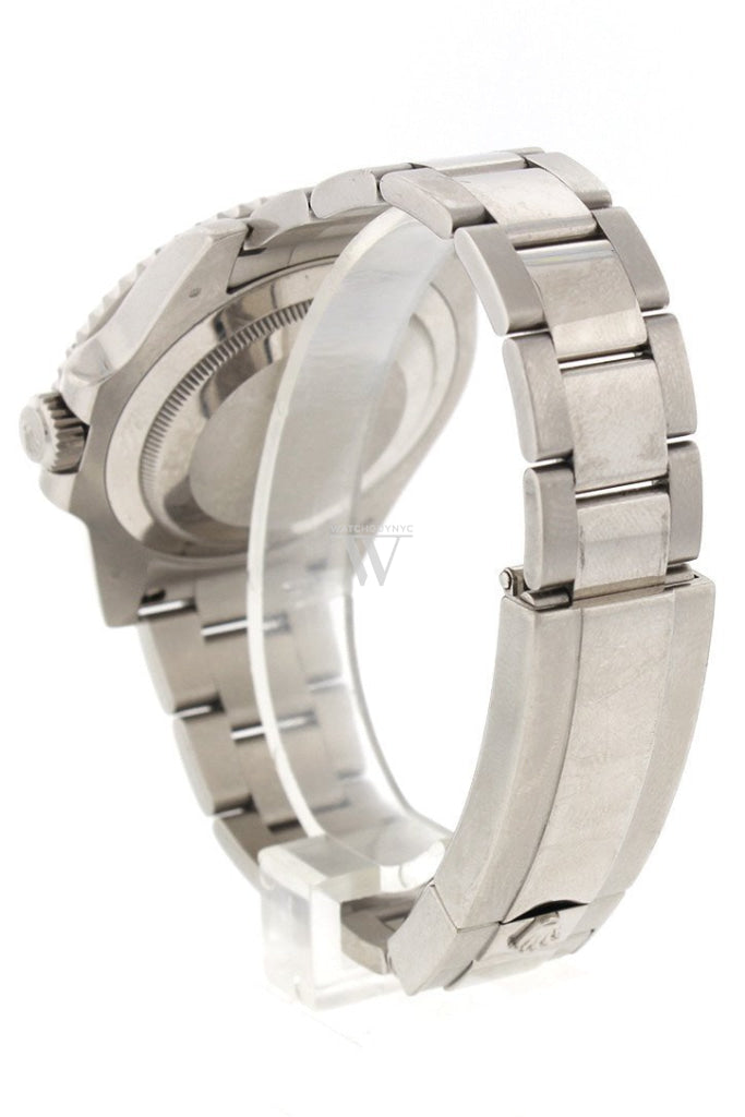 Pre Owned Rolex Submariner Date Blue Dial 18k White Gold Steel Mens Watch 116619LB 116619