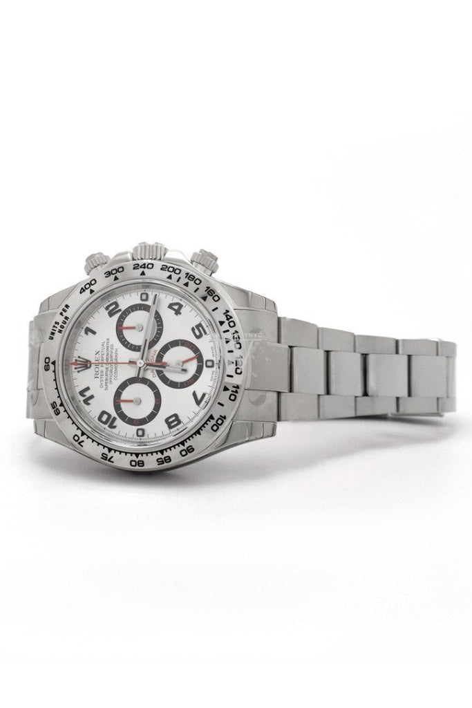 Rolex Cosmograph Daytona White Gold Silver Dial Watch 116509