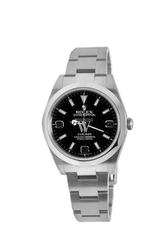 ROLEX Explorer I 1 Black Dial Steel Mens Watch 214270