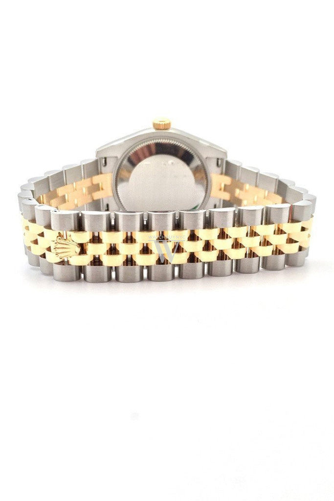 ROLEX Datejust 31 Champagne Dial 18k Yellow Gold Jubilee Ladies Watch 178243 Pre-owned