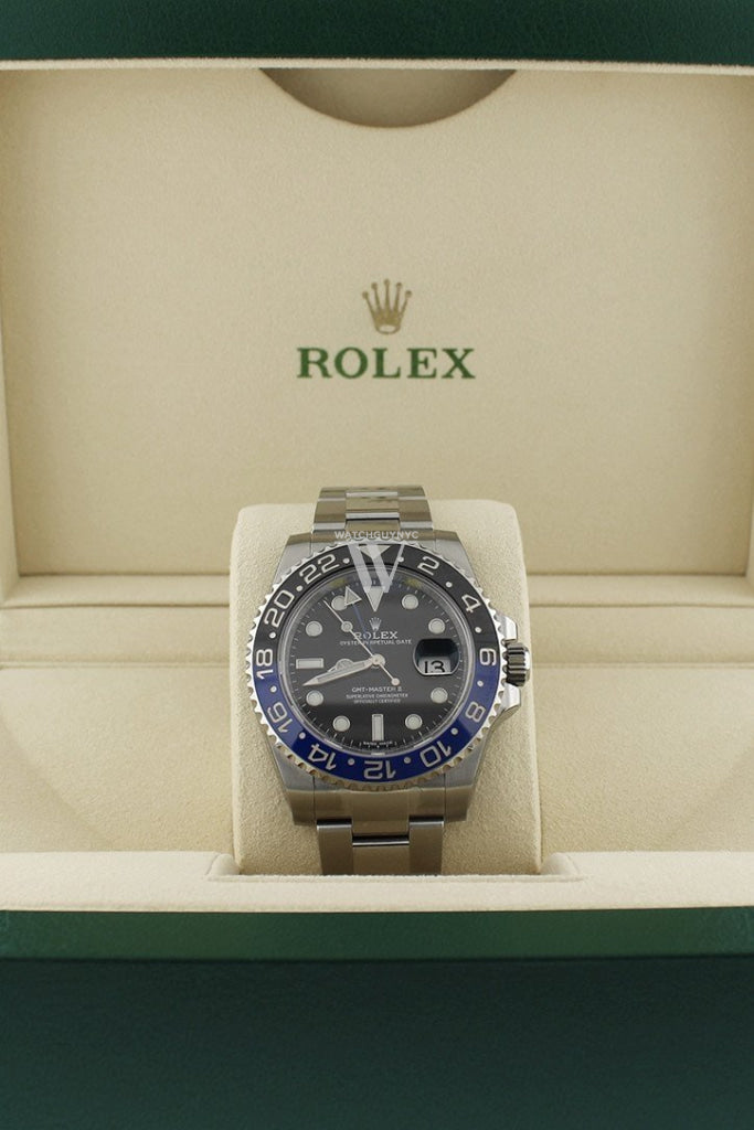 ROLEX GMT-Master II Batman 40 Black Dial Steel Men's Watch 116710BLNR 116710