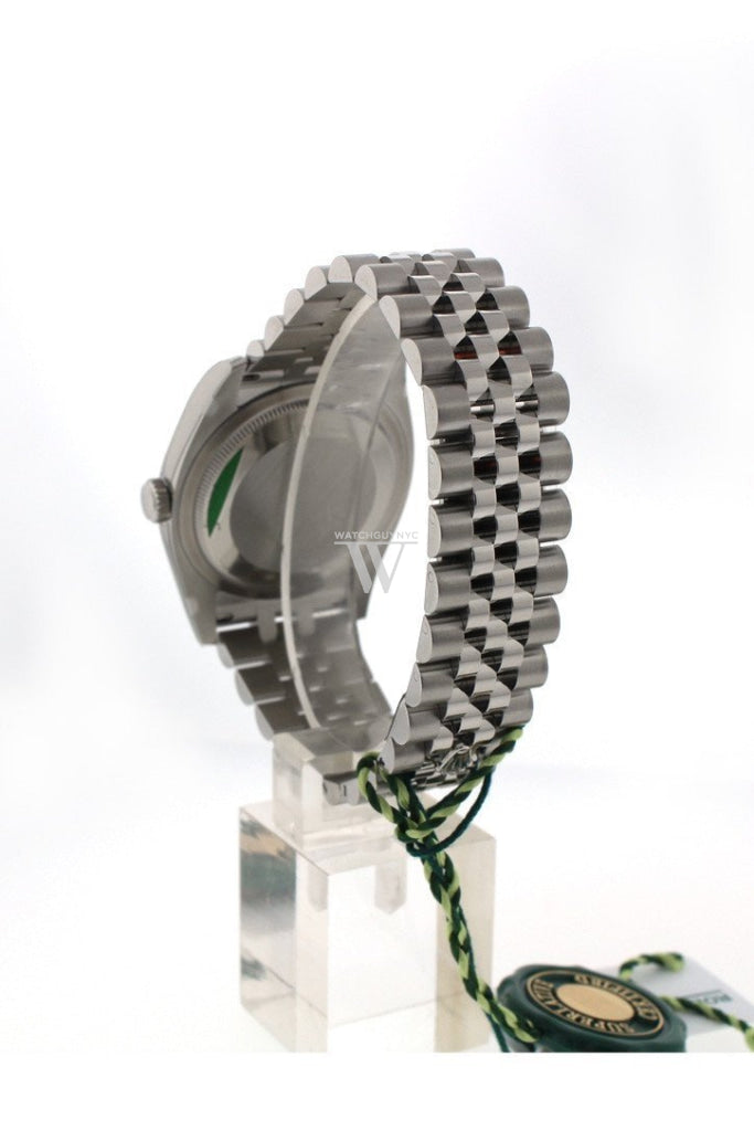 ROLEX Datejust 36 Black Roman Dial Fluted Bezel Jubilee Men's Watch 116234 Pre-owned