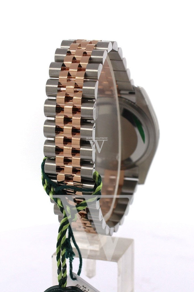 Rolex Datejust 36 Pink Dial Fluted Steel and 18k Rose Gold Jubilee Watch 116231 Pre-owned