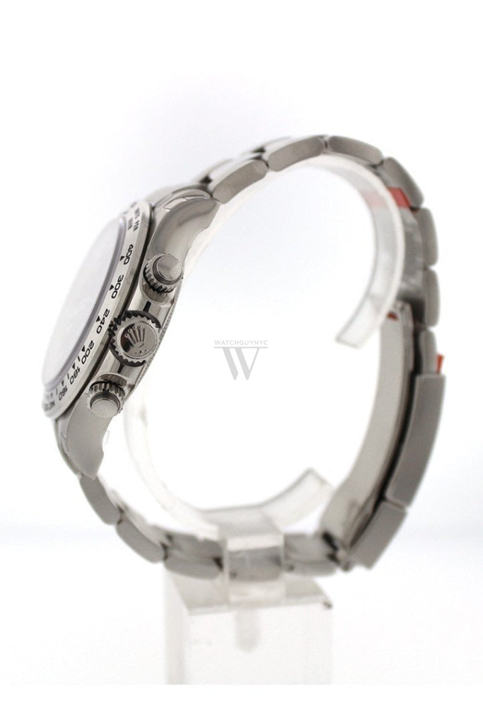 ROLEX Cosmograph Daytona 40 Blue Dial White Gold Oyster Men's Watch 116509