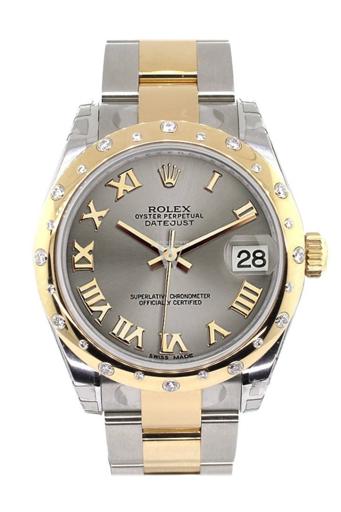 Rolex Datejust 31 Steel Roman Dial Diamond Bezel 18K Gold Two Tone Ladies 178343 Pre-owned