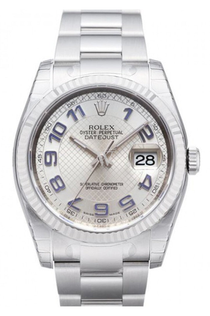 Rolex Datejust 36 Silver Dial Steel and 18k Gold Unisex Watch 116234 Pre-owned