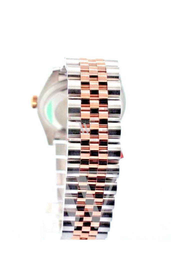 Rolex Datejust 36 Steel diamonds Dial Fluted Steel and 18k Rose Gold Jubilee Watch 116231 Pre-owned