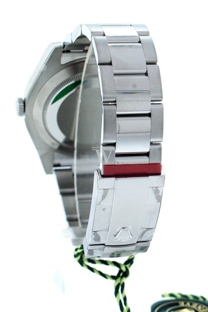 Rolex Datejust II 41 Black Dial 18kt White Gold Fluted Bezel Men's Watch 116334 Pre-owned