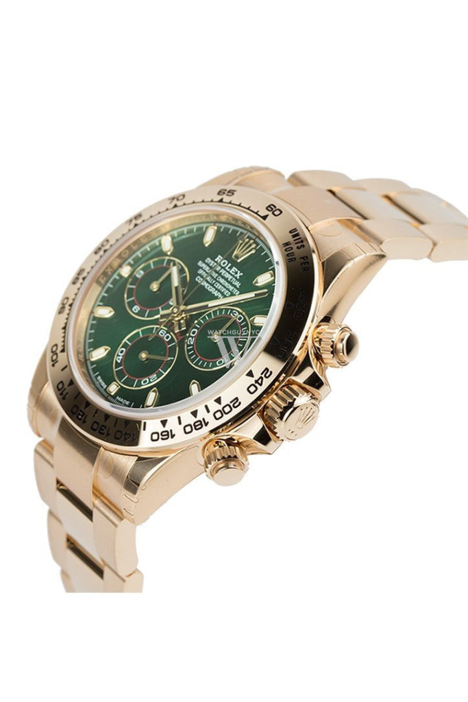 Rolex Cosmograph Daytona Green Dial 18K Yellow Gold Oyster Men's Watch 116508
