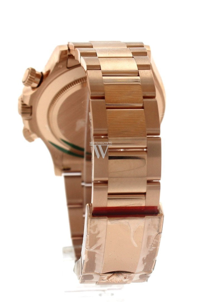 Rolex Cosmograph Daytona Chocolate Dial 18K Everose Gold Rolex Oyster Automatic Men's Watch 116505