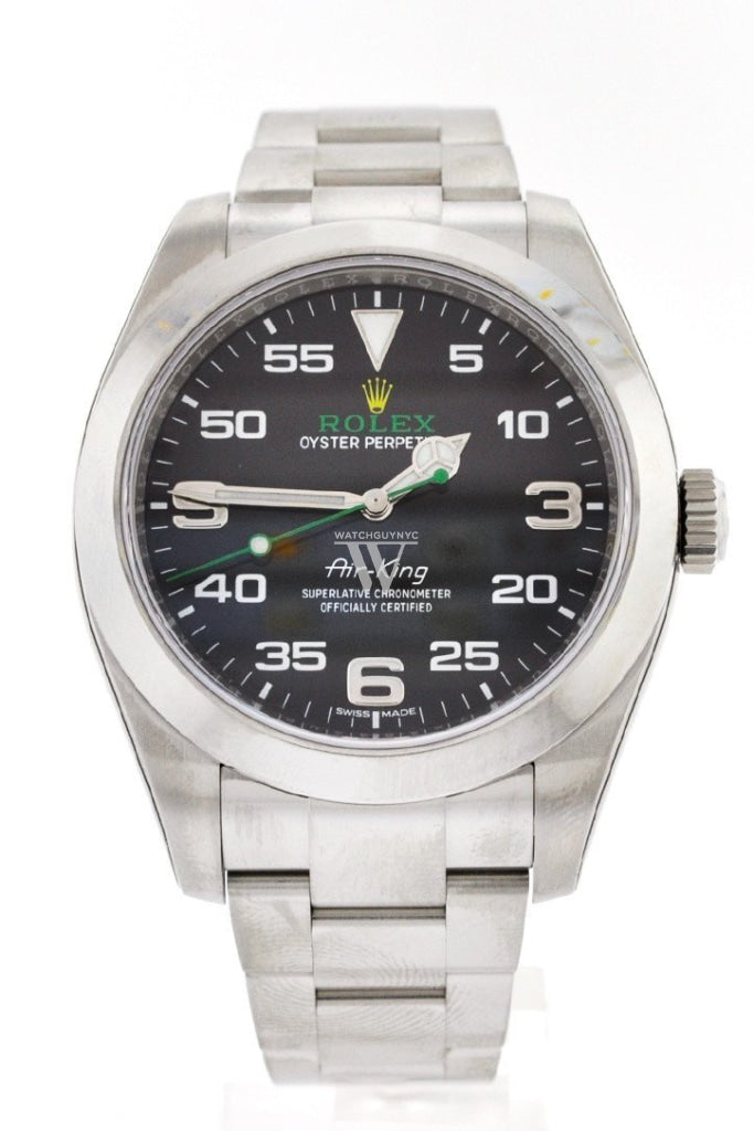 Rolex Air King Black Dial Stainless Steel Men's Watch 116900