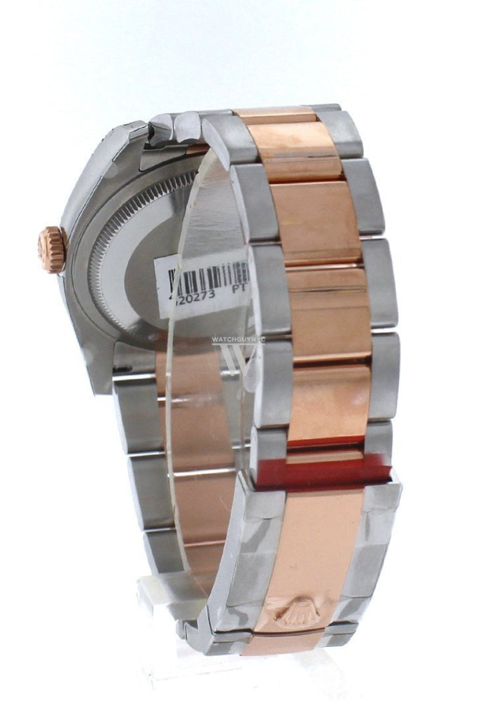 Rolex Datejust 36 Black Roman Dial Steel and 18k Rose Gold Mens Ladies Watch 116231 Pre-owned