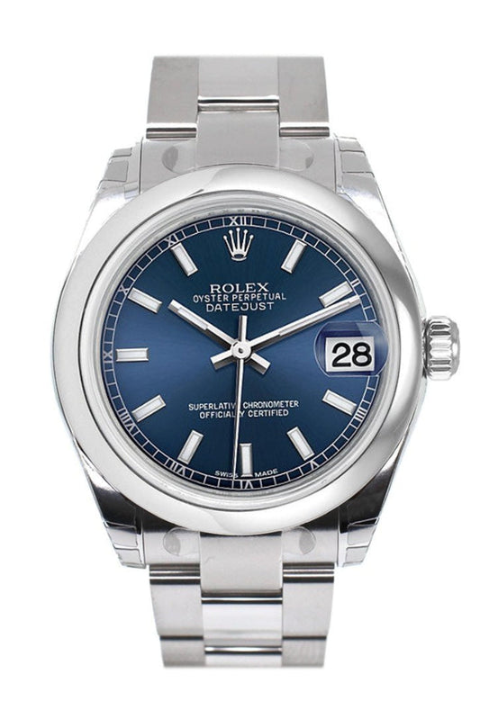Rolex Datejust 31 Blue Dial Steel Ladies Watch 178240 Pre-owned
