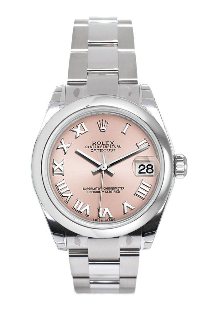 Rolex Datejust 31 Pink Roman Dial Steel Ladies Watch 178240 Pre-owned