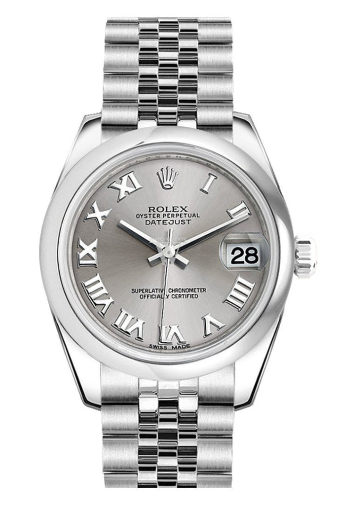 Rolex Datejust 31 Rhodium Roman Dial Stainless Steel Jubilee Ladies Watch 178240 Pre-owned